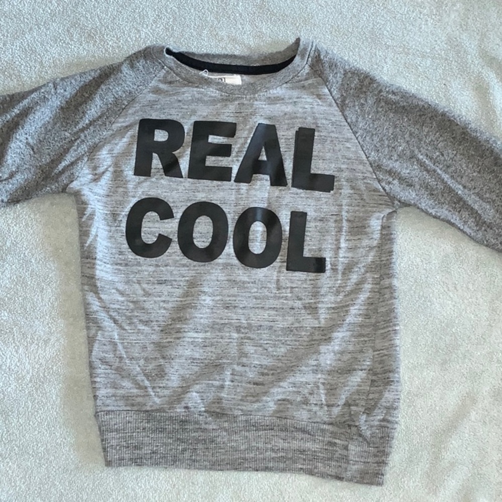 Copper Denim kids gray real cool graphic boys sweatshirt size 6